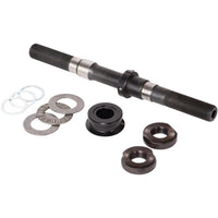 Helix Rear Hub Axle/cone set Cromo/Alloy Black