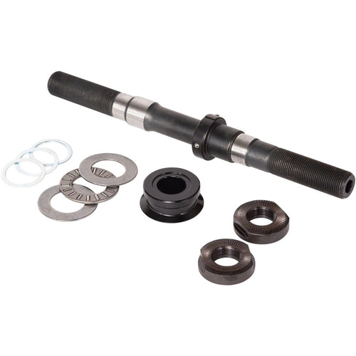 Helix Rear Hub Axle/cone set Cromo/Alloy Black