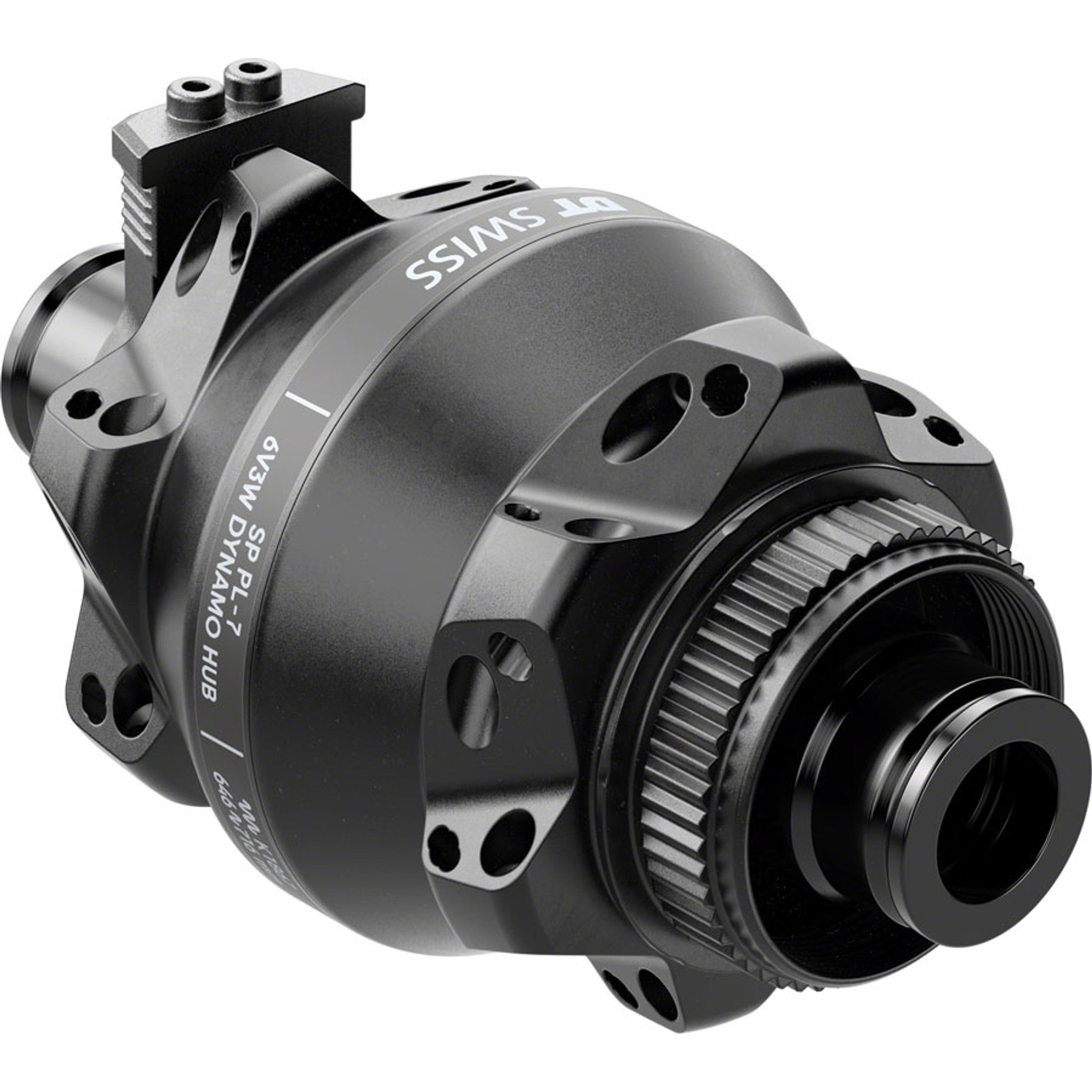 350 Front Hub - 12 x 100mm, Center-Lock, Black, 24H, Dynamo Shutter 35P, Straight Pull