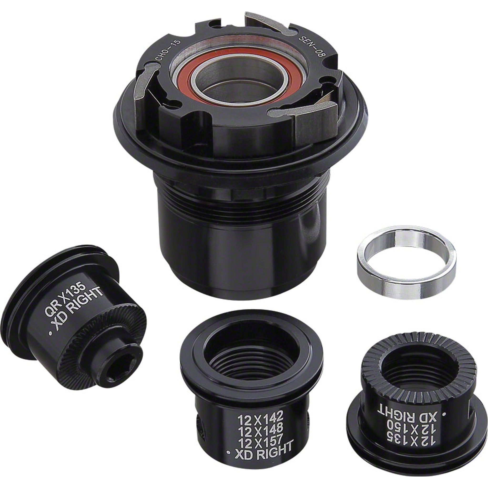 Spank Alloy XD Freehub Body, including 2 bearings and endcaps for 12mm axles, for Oozy and Spike hubs