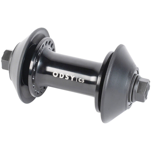 C5 Hub - Front, 36H, 3/8", Black