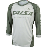Men's Fleet 3/4 MTB Jersey - Small, Green, White