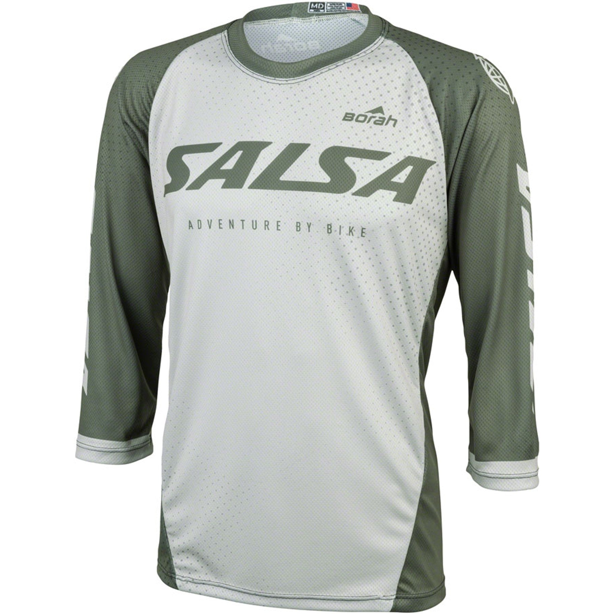 Men's Fleet 3/4 MTB Jersey - Small, Green, White