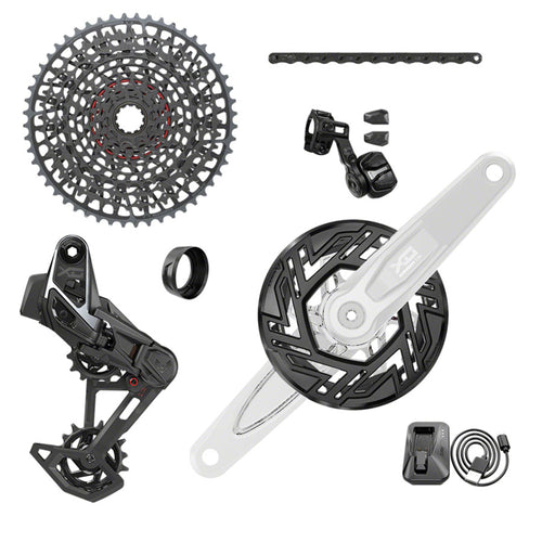 X0 Eagle T-Type Ebike AXS Groupset - 104BCD 34T, Derailleur, Shifter, 10-52t Cassette, Clip-On Guard, Arms not included