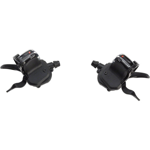 microSHIFT MarvoLT Trigger Shifter Set, 9-Speed, Double/Triple, Steel Lever, Optical Gear Indicator, Shimano Compatible
