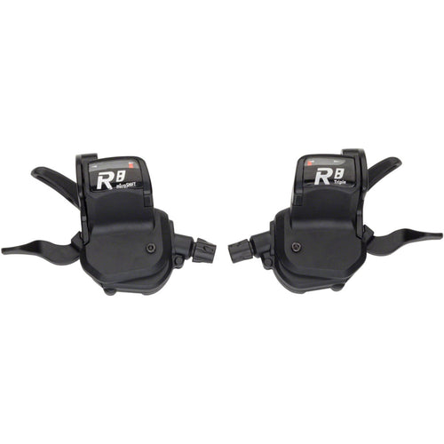 microSHIFT R8 Trigger Shifter Set, 8-Speed Road, Triple, Optical Indicator, Shimano Compatible