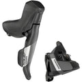 SRAM Apex Shift/Brake Lever and Hydraulic Disc Brake Caliper - Right/Rear, 12-Speed, DoubleTap, Flat Mount, 20mm Offset, Black, D1