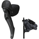 GRX BL-RX610 Brake Lever with BR-RX410 Hydraulic Disc Brake Caliper - Left/Front, Flat Mount Caliper, Black
