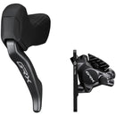 GRX BL-RX825 Brake Lever with BR-RX820 Hydraulic Disc Brake Caliper - Left/Front, Flat Mount Caliper, Black