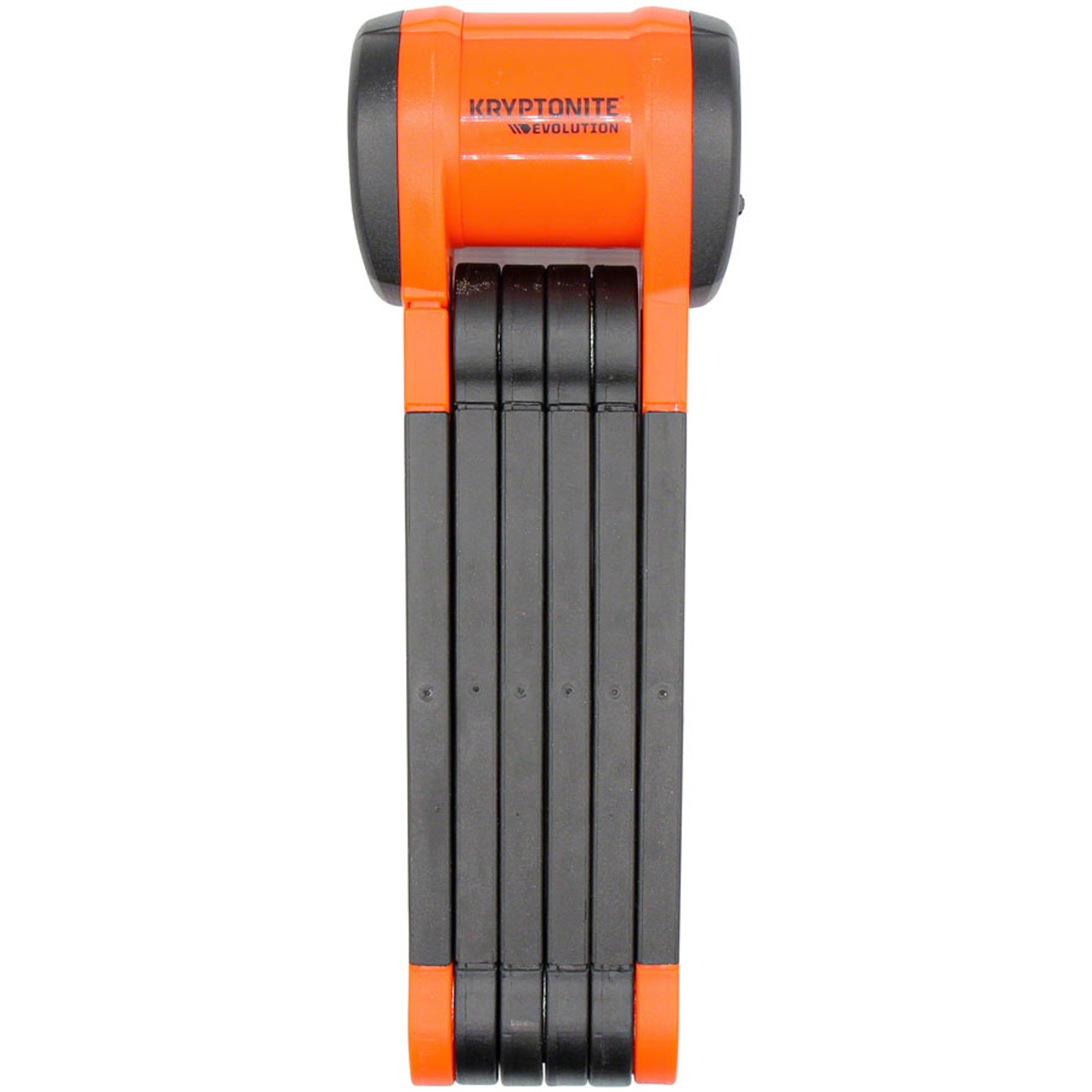 Kryptonite Evolution 790 Folding Lock - 90cm, Keyed, Inludes Click Tight Bracket, Black/Orange