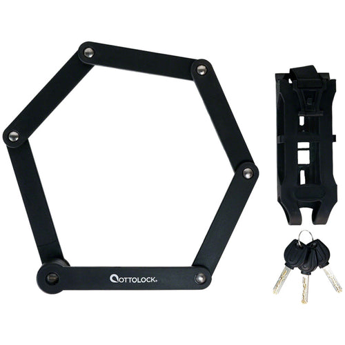 Sidekick Ebike Folding Lock - Keyed, Includes Mount, Black