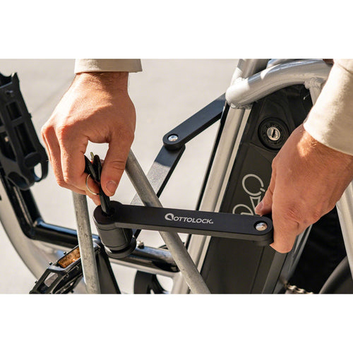 Sidekick Ebike Folding Lock - Keyed, Includes Mount, Black