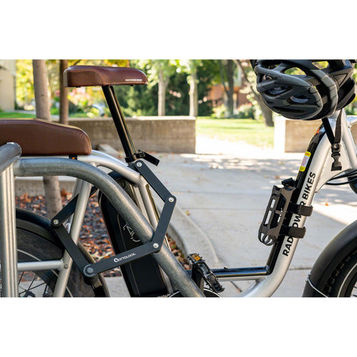 Sidekick Ebike Folding Lock - Keyed, Includes Mount, Black