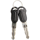 Keeper Mini Folding Lock - Includes Bracket, Black