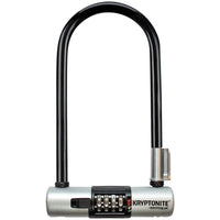 Kryptonite KryptoLok U-Lock - 4 x 9", 4-Digit Combination, Black, Includes bracket