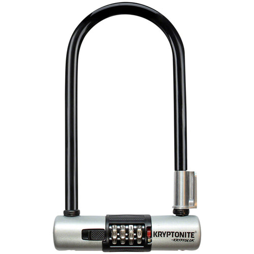 Kryptonite KryptoLok U-Lock - 4 x 9", 4-Digit Combination, Black, Includes bracket