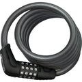 ABUS Numero 5510C  Cable Lock -Combination, 180cmx10mm With SR (Selle Royal) Mount, Black