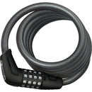 ABUS Numero 5510C  Cable Lock -Combination, 180cmx10mm With SR (Selle Royal) Mount, Black