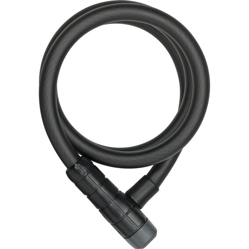 Abus Racer 6412K Cable Lock - Keyed, 2.8', 12mm, With Bracket Black