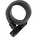 ABUS Booster 6512 Keyed Coiled Cable Lock: 180cm x 12mm With Mount, Black