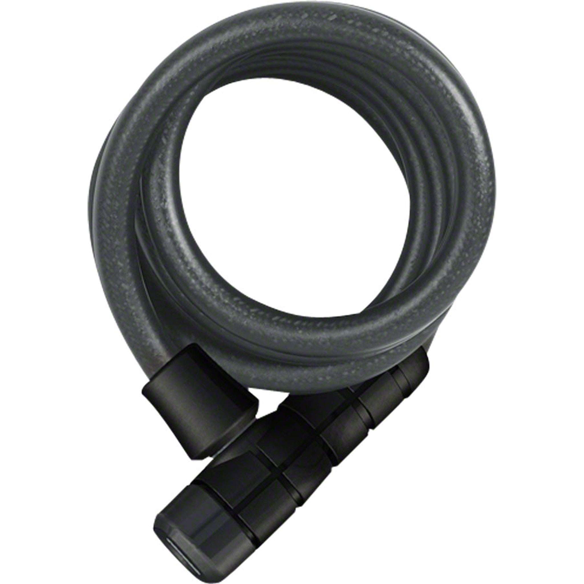 ABUS Booster 6512 Keyed Coiled Cable Lock: 180cm x 12mm With Mount, Black