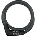 ABUS Tresorflex 6615 Combination Coiled Cable Lock: 120cm x 15mm With Mount, Black