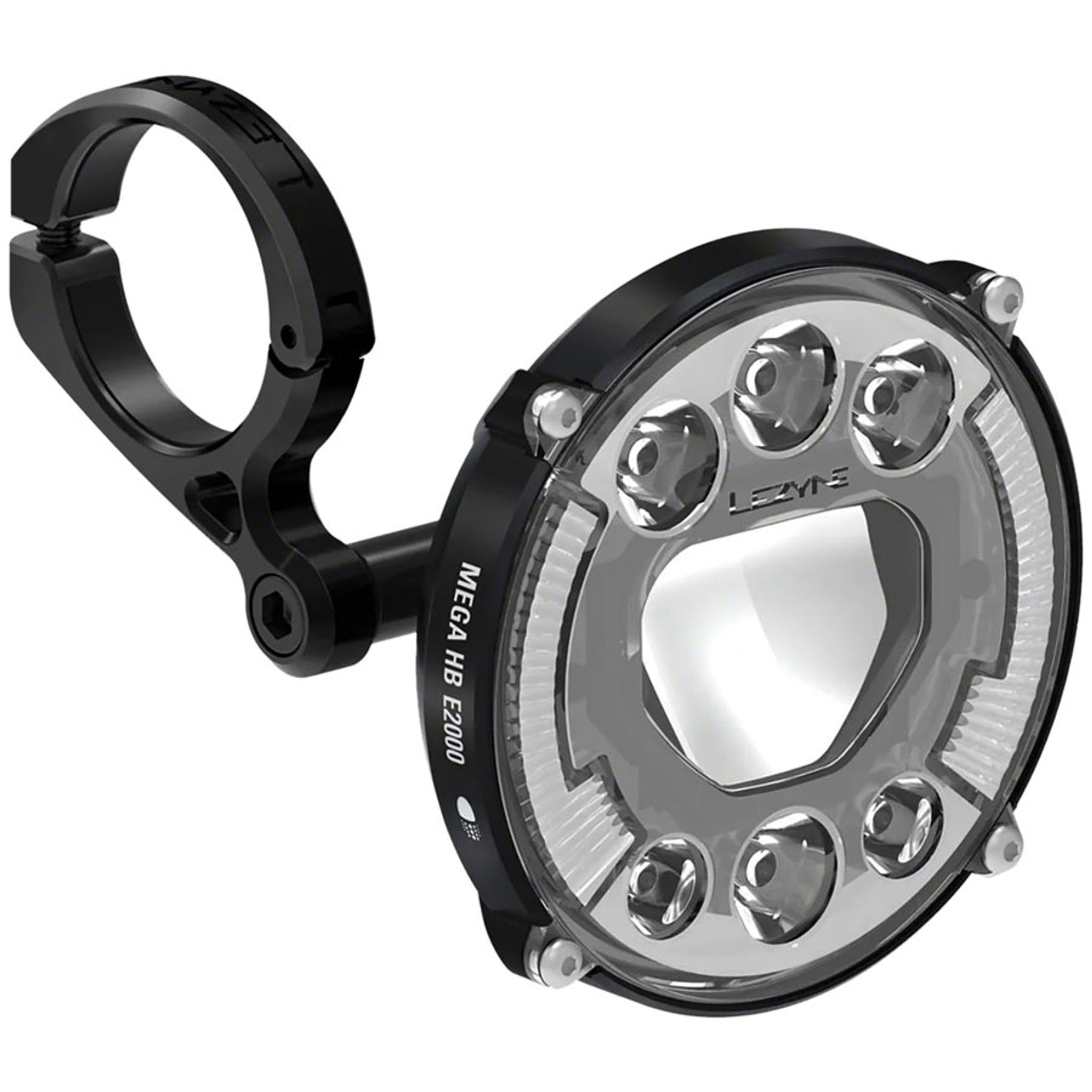 Lezyne Mega HB E2000 Ebike Headlight - 600/2000 Lumen, STVZO Compliant, Black