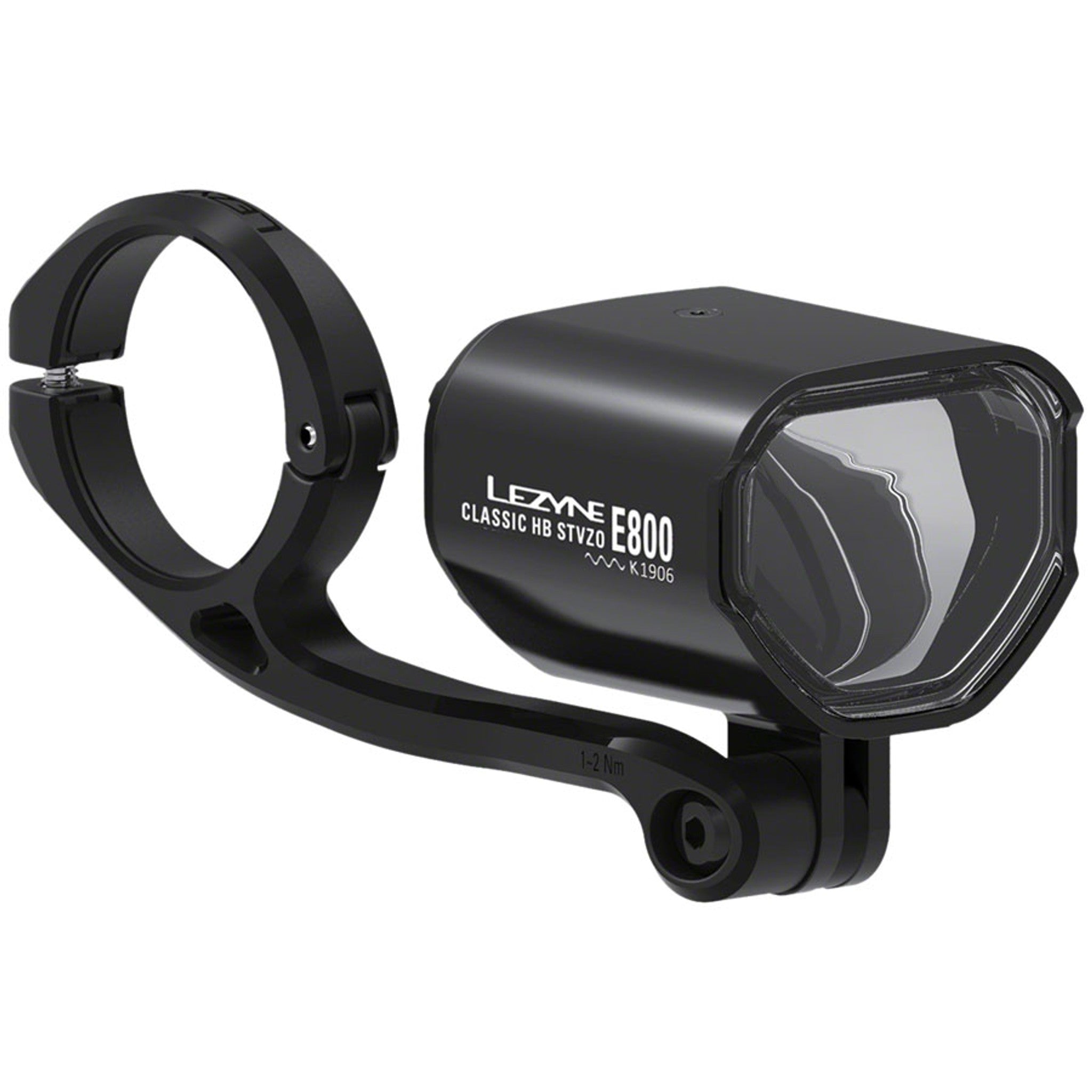 Classic E800 Ebike Headlight - Handlebar/Fork Mount, STVZO, 800 Lumen, Black