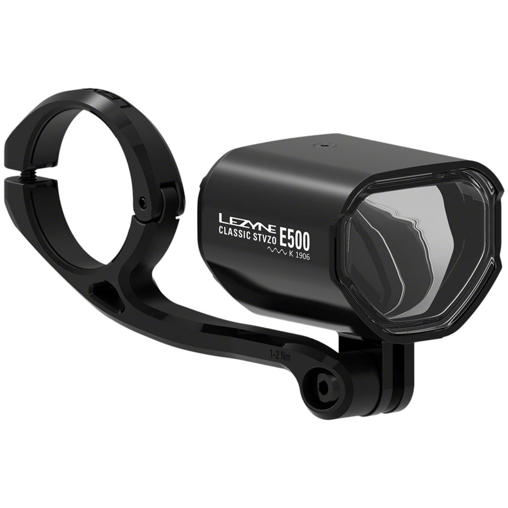 Classic E500 Ebike Headlight - Handlebar/Fork Mount, STVZO, 500 Lumen, Black