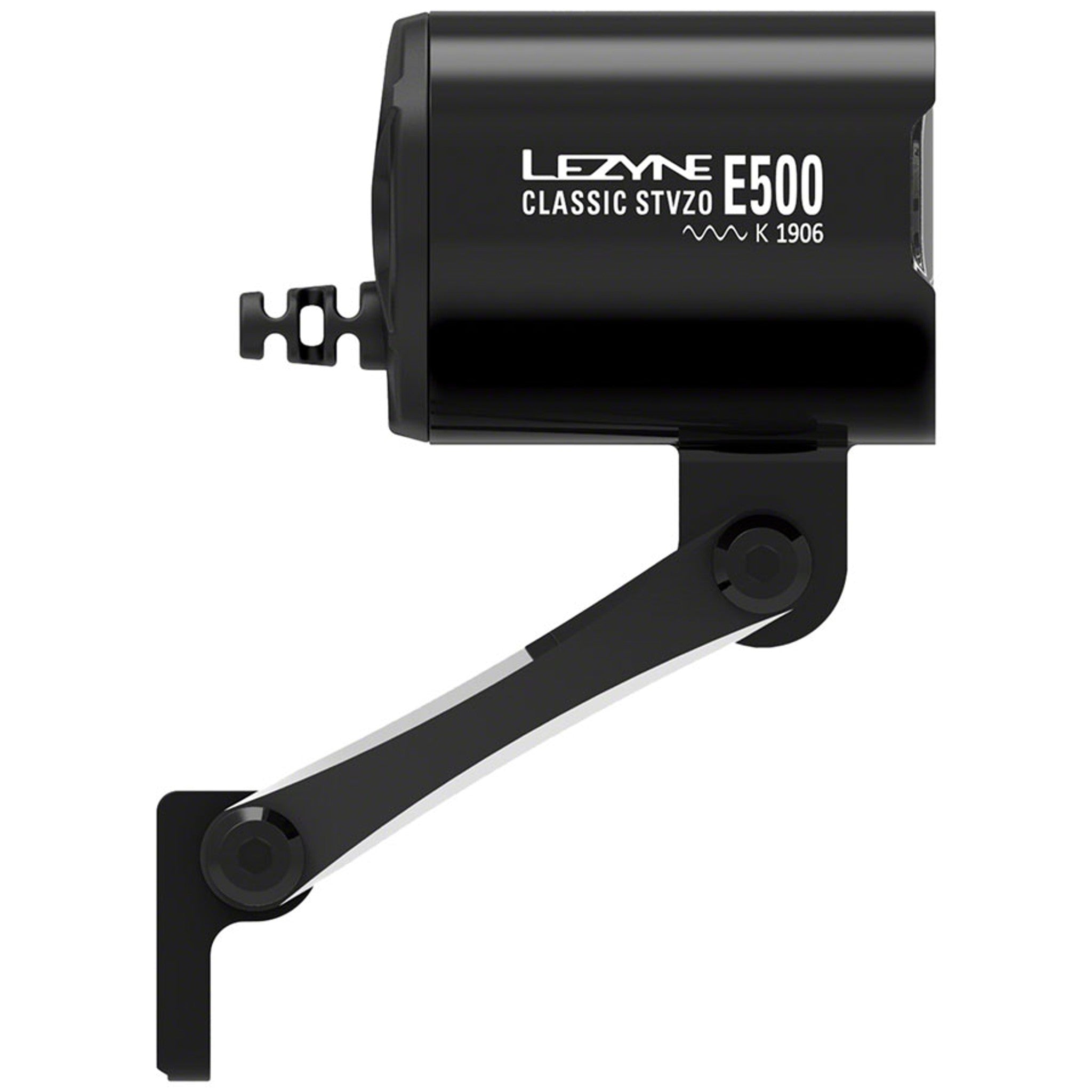 Classic E500 Ebike Headlight - Handlebar/Fork Mount, STVZO, 500 Lumen, Black