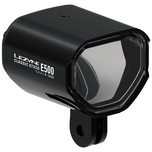 Classic E500 Ebike Headlight - Handlebar/Fork Mount, STVZO, 500 Lumen, Black