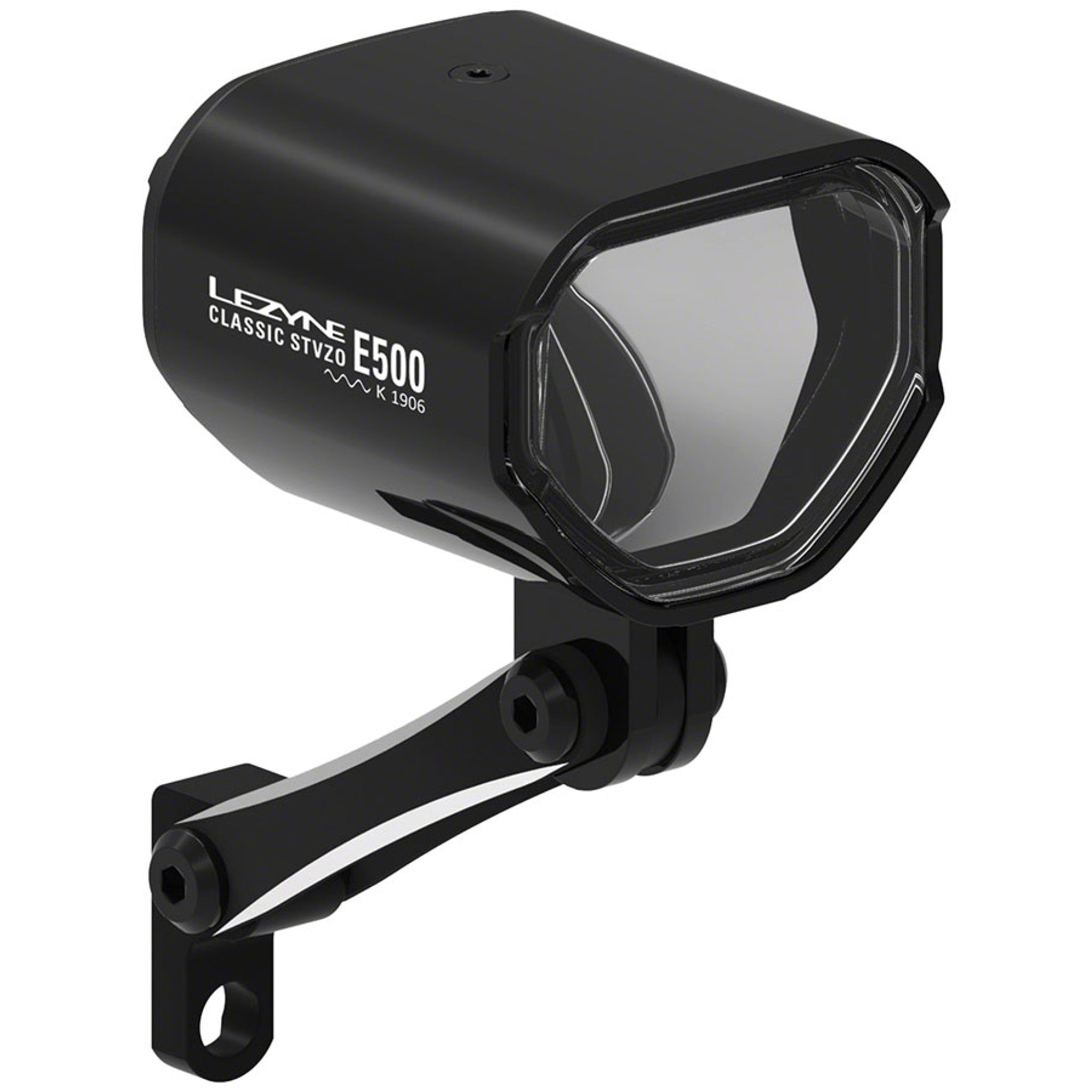 Classic E500 Ebike Headlight - Handlebar/Fork Mount, STVZO, 500 Lumen, Black