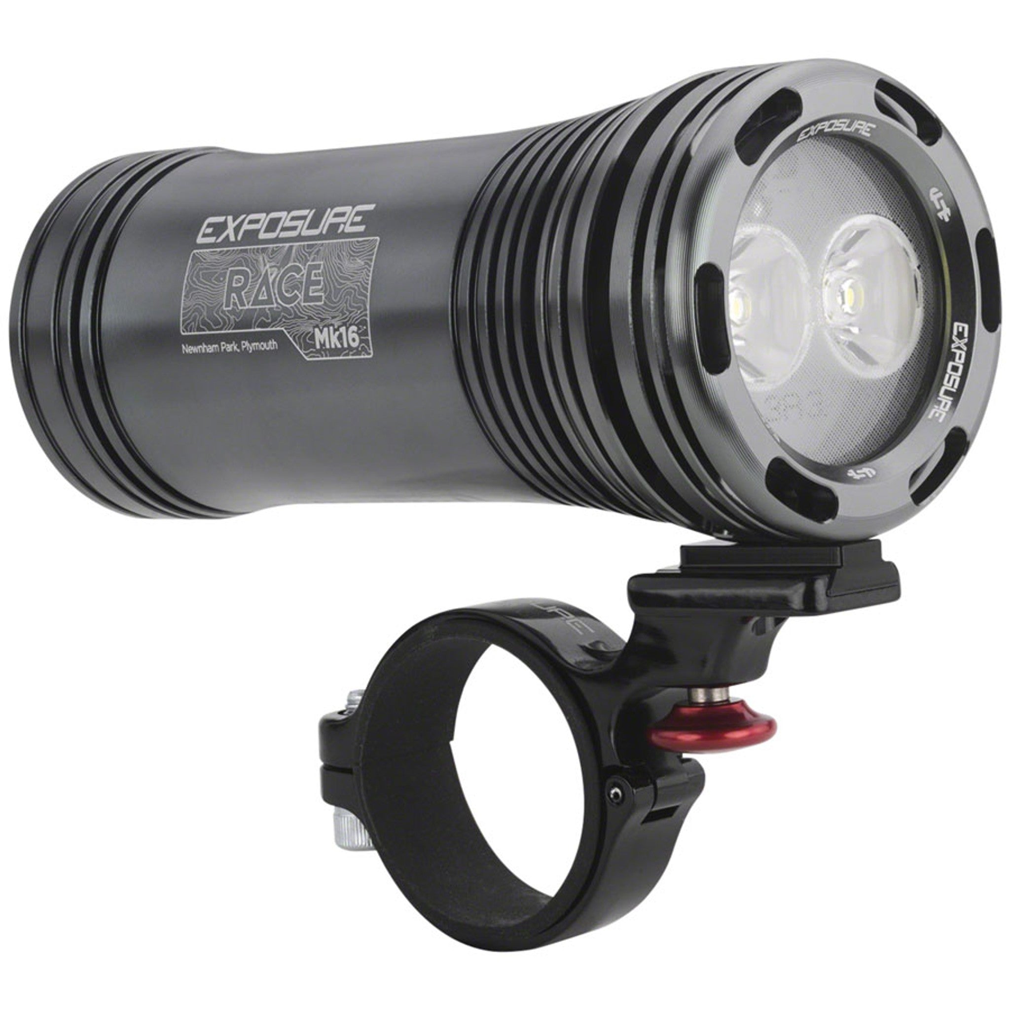 Exposure Race Mk16 Headlight - 2400/1600 Lumens, REFLEX Technology, Gun Metal Black