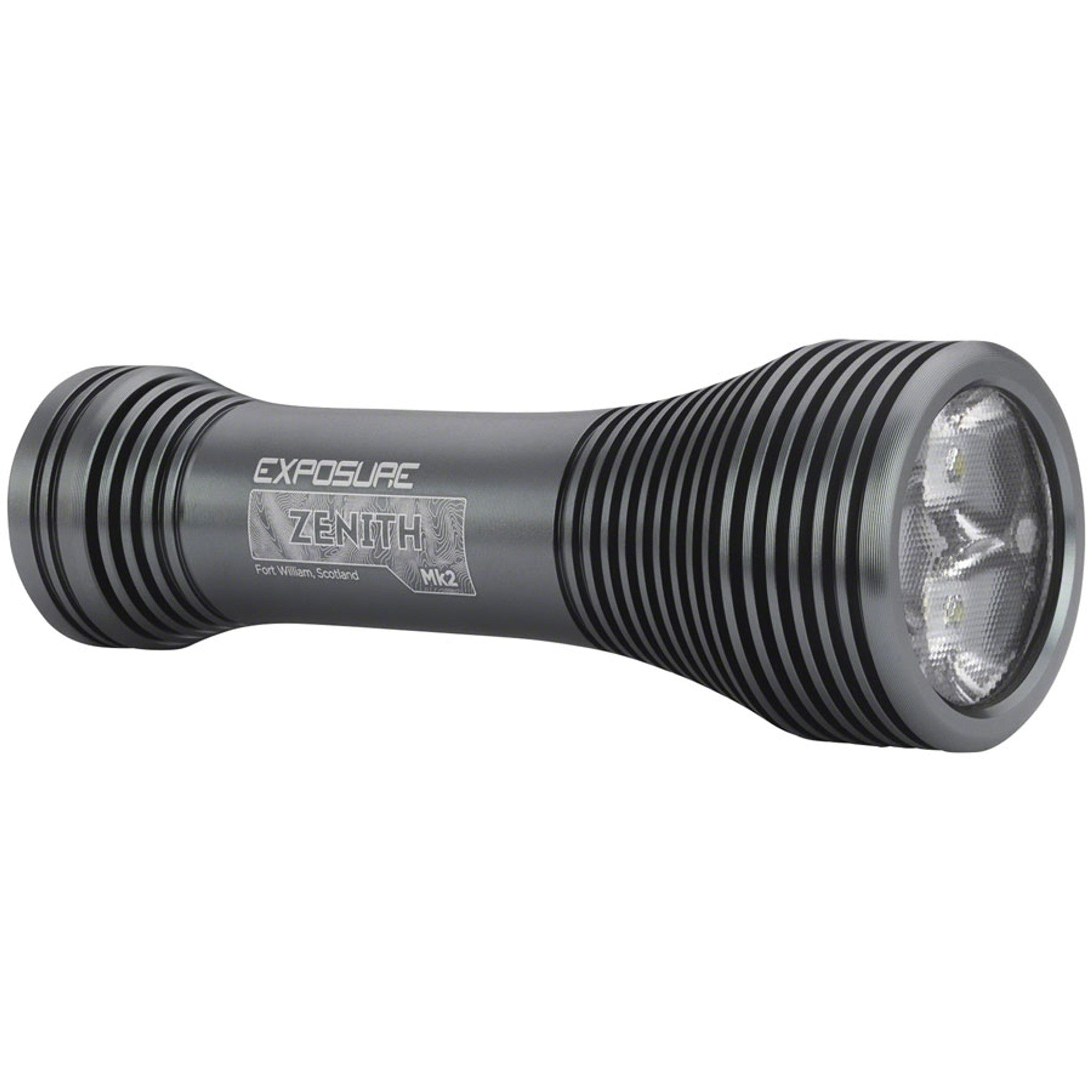 Exposure Zenith Headlight - 2100 Lumens, With Helmet And Handlebar Mount, TAP Technology, Gun Metal Black