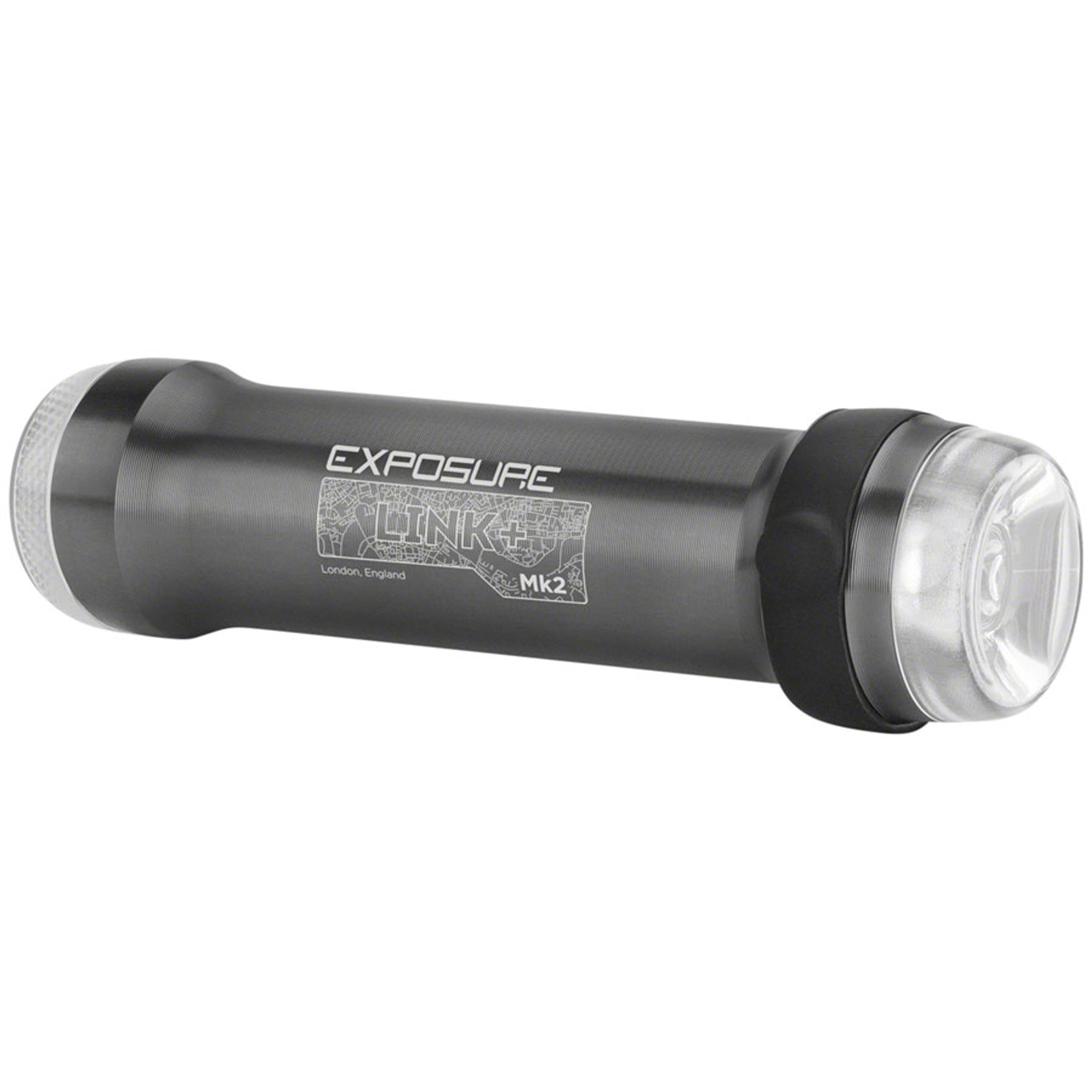 Exposure Link Plus Mk2 Front And Rear Combo Headlight/Taillight - 400/50 Lumens, DayBright, Gun Metal Black