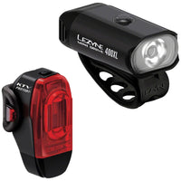 Lezyne Mini Drive 400XL/KTV Drive Pro+ Headlight/Taillight Set -  Black