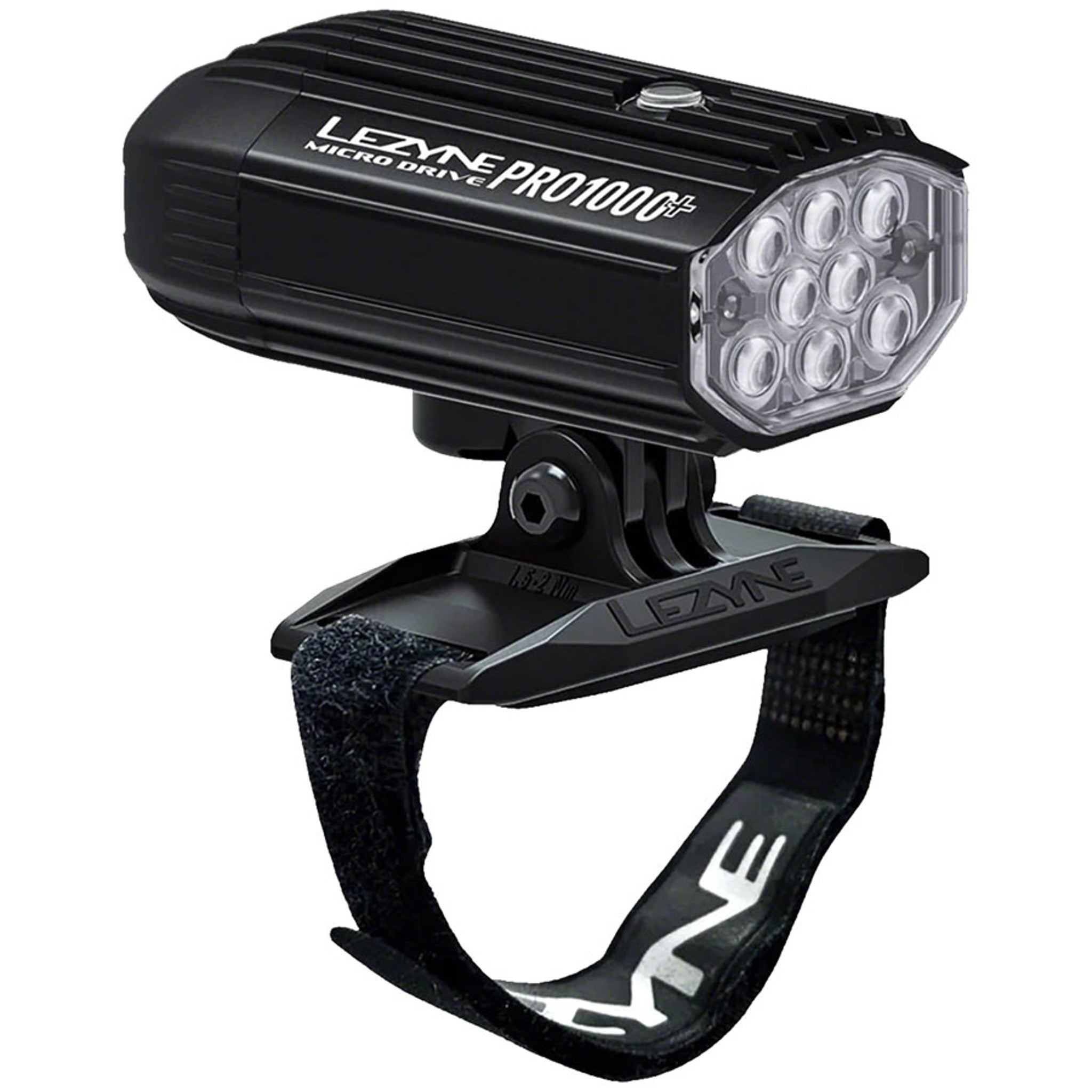 Lezyne Helmet Micro Drive Pro 1000+ Helmet Mount Headlight - Black