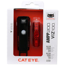 Cateye AMPP200 / VIZ100(USB-C) Headlight and Tailight Set