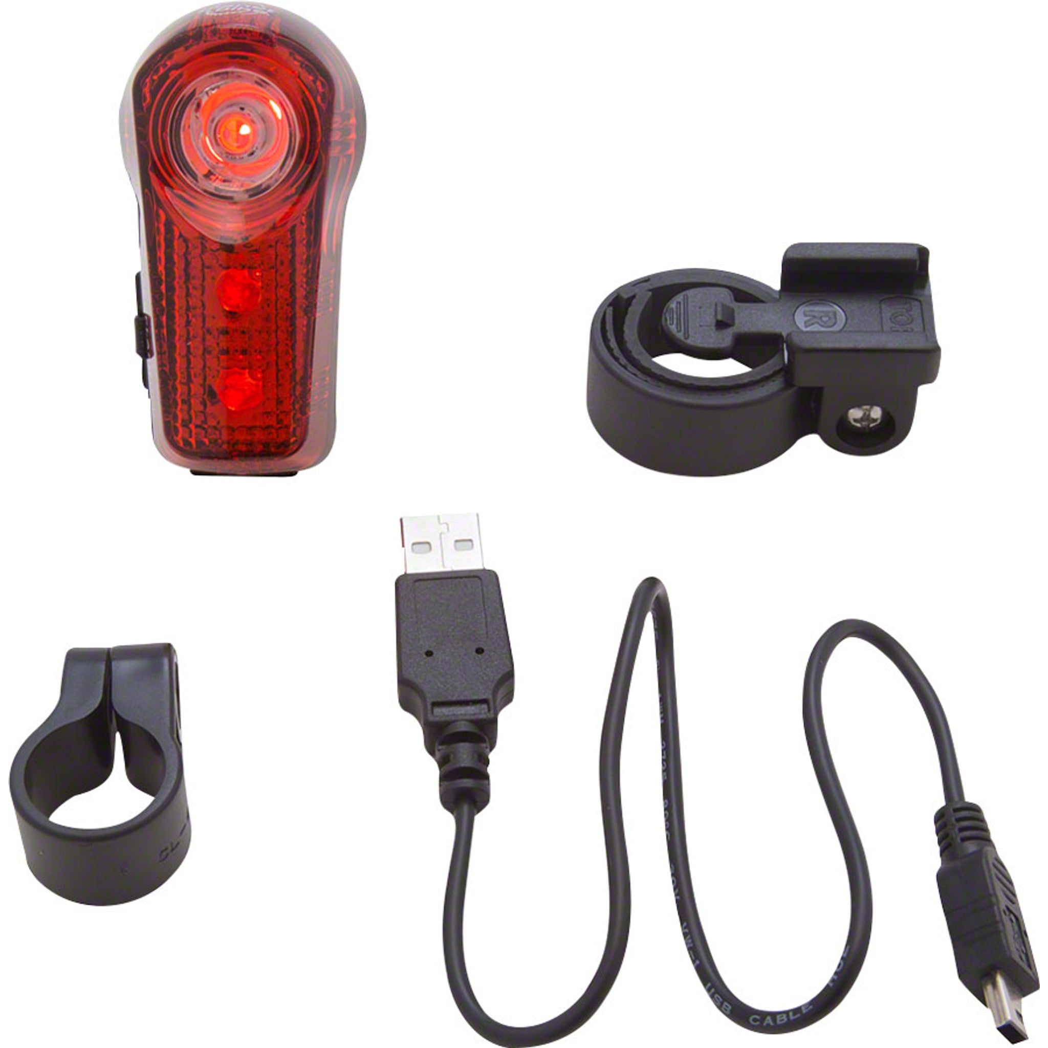 Planet Bike Superflash USB-Rechargeable Tail Light: Red/Black
