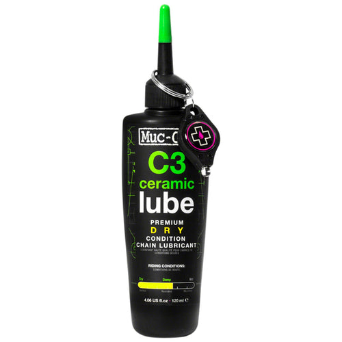 Muc-Off C3 Dry Ceramic Bike Chain Lube - 120ml, Drip, POP Box of 12
