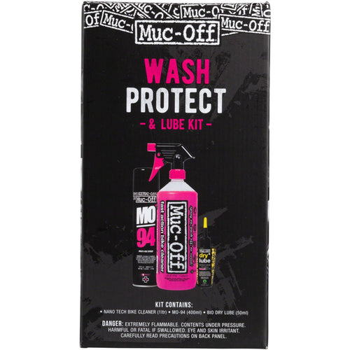 Bike Care Kit: Wash, Protect and Lube, with Dry Conditions Chain Oil