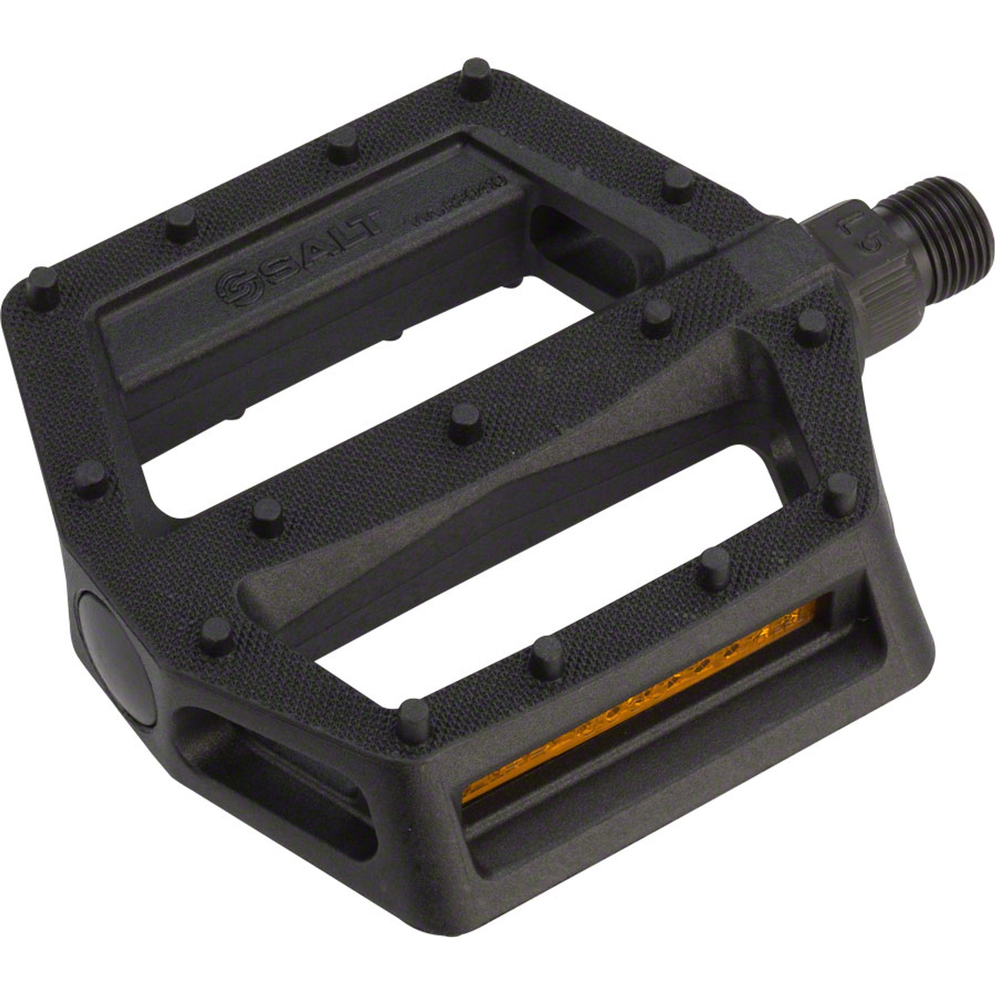 Salt Junior Pedals - Platform, Composite/Plastic, 9/16", Black