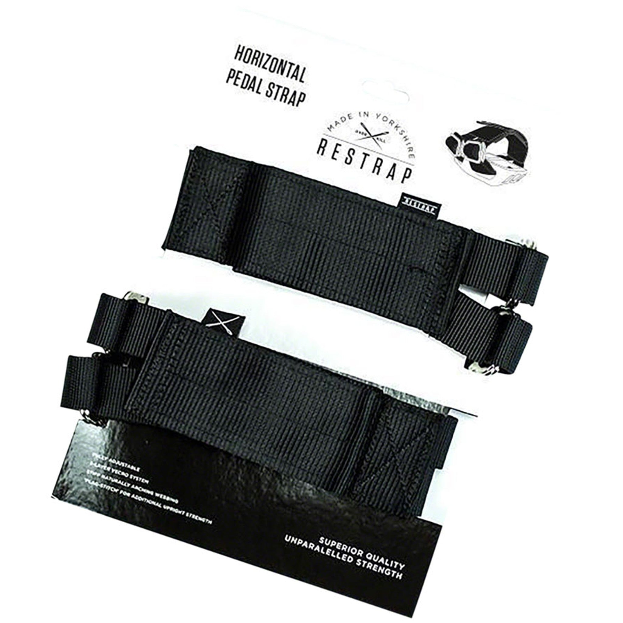 Restrap Horizontal Toe Straps - Black