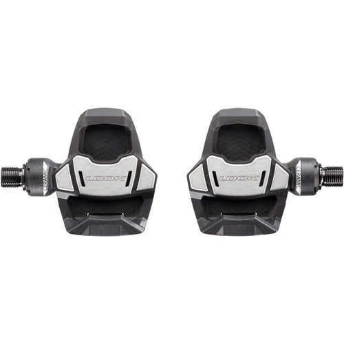 LOOK KEO Blade Carbon Ceramic Ti Pedals - Single Sided Clipless, Titanium, 9/16", Black. 53mm QF, 16Nm