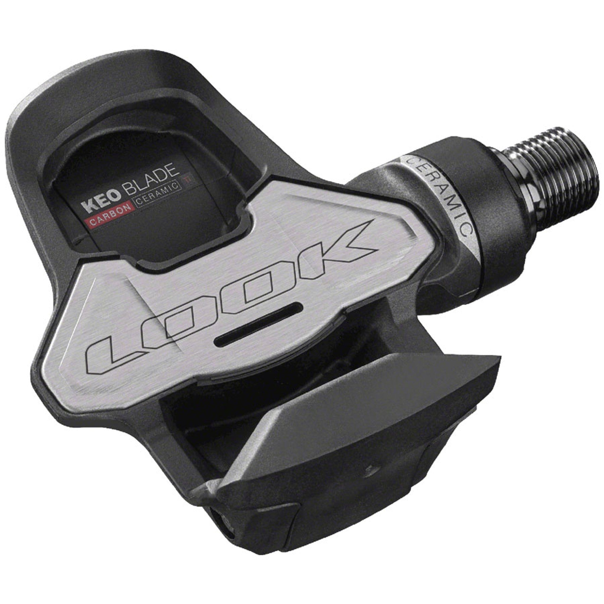 KEO BLADE CARBON CERAMIC Ti Pedals - Single Sided Clipless, Titanium, 9/16", Black