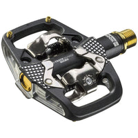 X-TRACK EN-RAGE PLUS Ti Pedals - Dual Sided Clipless with Platform, Titanium, 9/16", Black
