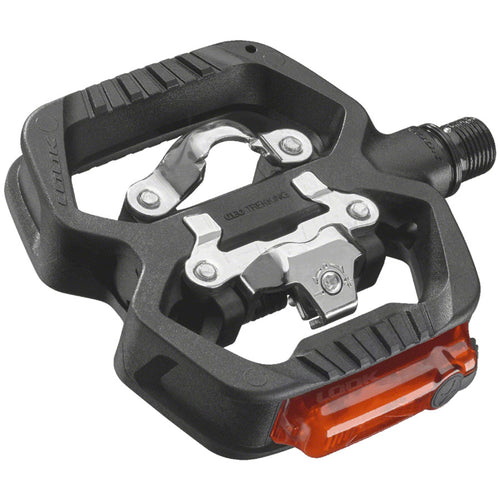 GEO TREKKING VISION Pedals - Single Side Clipless with Platform, Chromoly, 9/16", Black