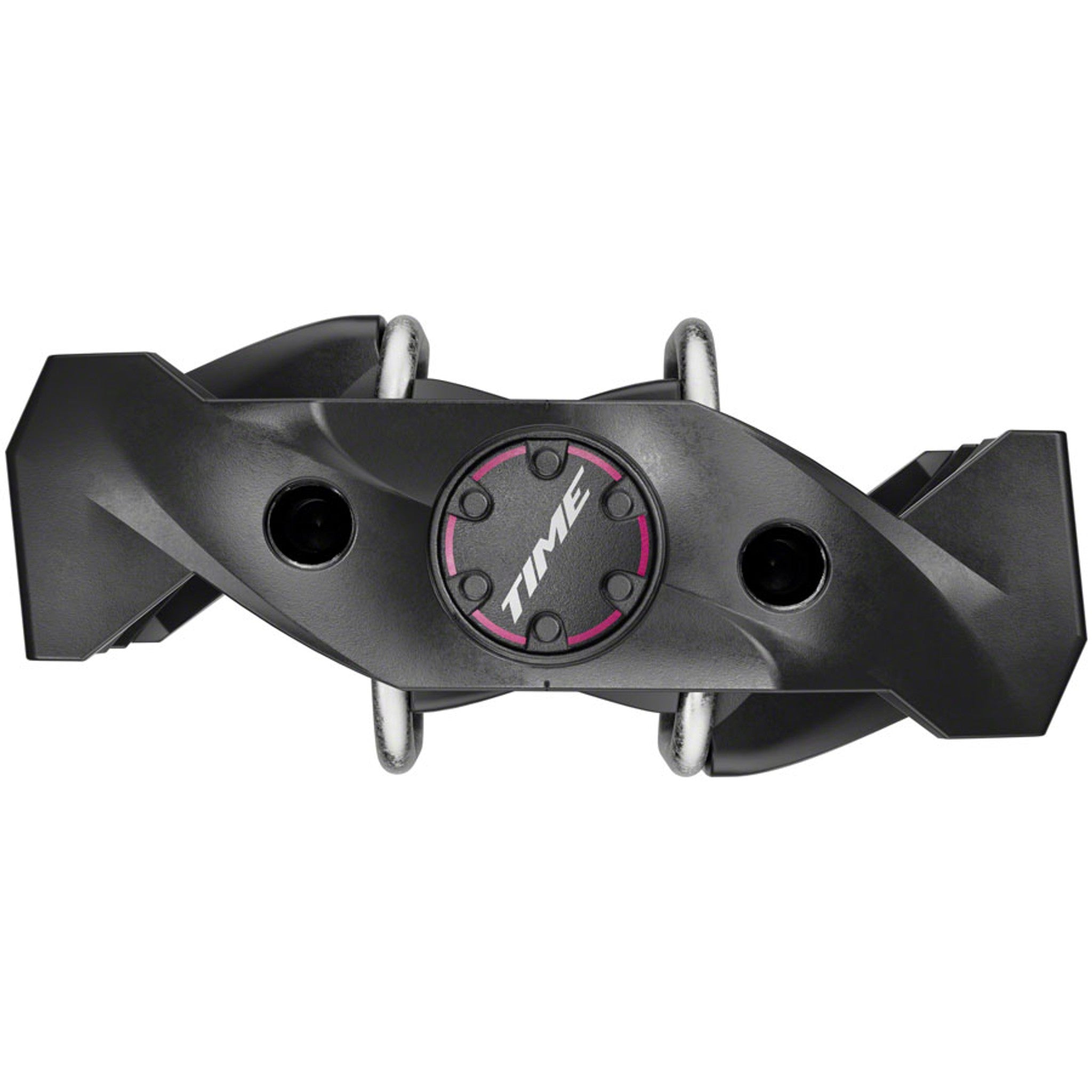 Time MX 6 Pedals - Dual Sided Clipless with Platform, Aluminum, 9/16", Black, B1