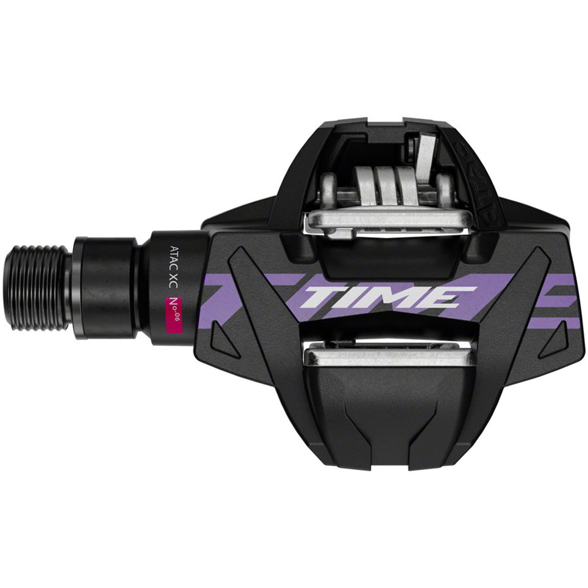 ATAC XC 6 Pedals - Dual Sided Clipless, Composite, 9/16", Black/Purple, B1