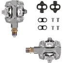 X-TRACK Single Power Pedals - Dual Sided Clipless, Chromoly,  9/16", Silver